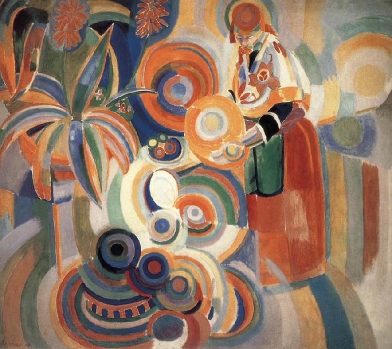 Delaunay, Robert Tall Portuguese-s fem oil painting picture